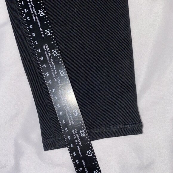 Spanx Jean-ish Ankle Leggings Womens Sz M Black Pull On Stretch Shaping - Picture 5 of 9